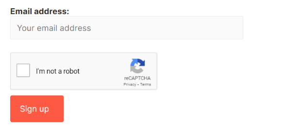 WPForms Google reCAPTCHA.