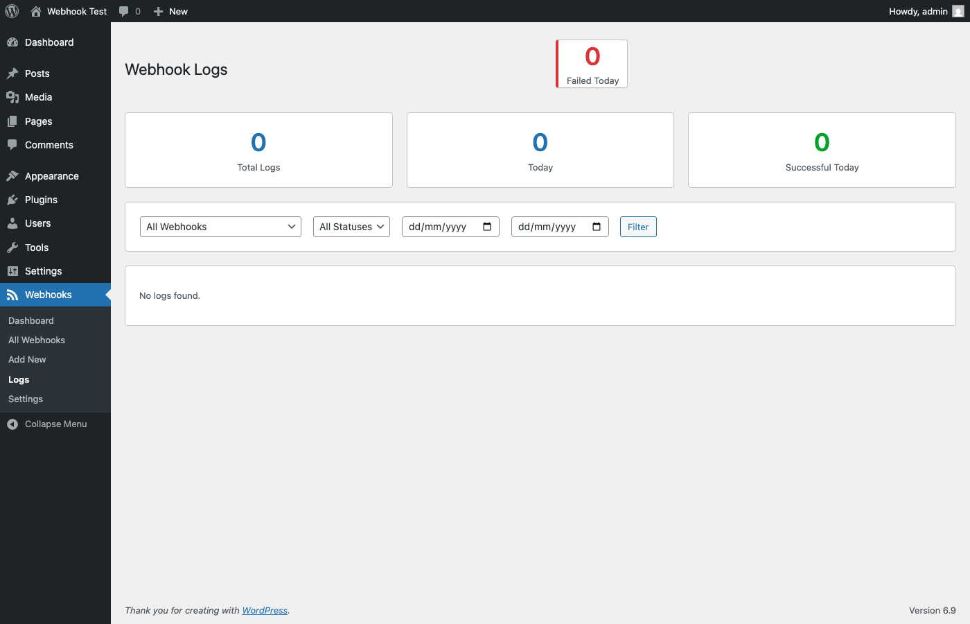 Logs Viewer - Detailed delivery logs with filtering and status tracking