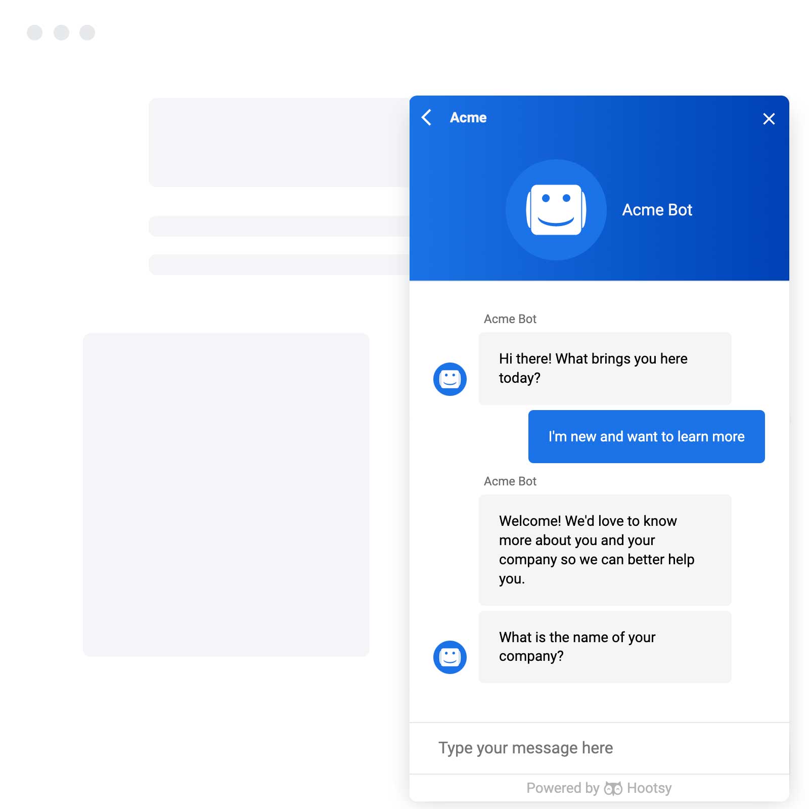 Customizable Chatbots