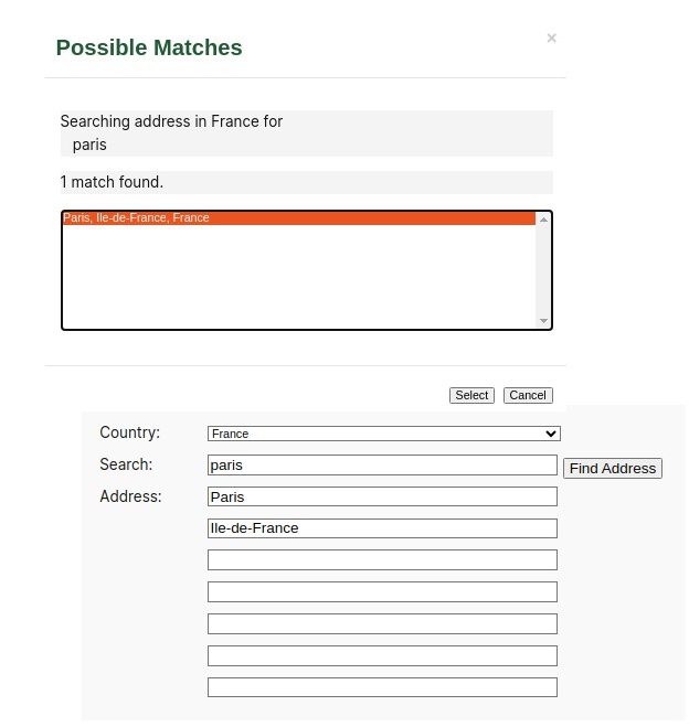Adding Hopewiser Address Lookup Search block to a page