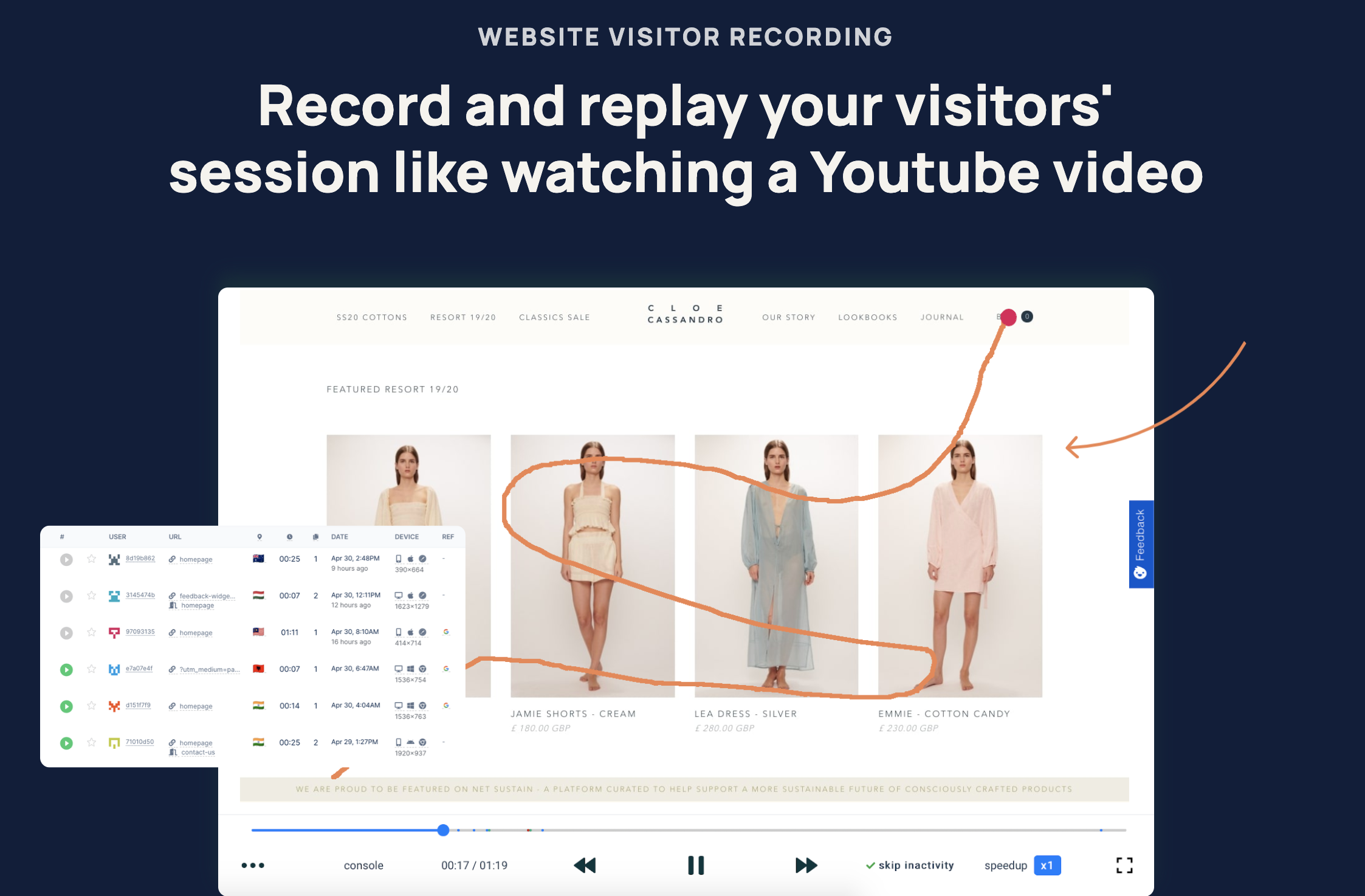 Generate a Heatmap report to see how far visitors has scrolled down your website
