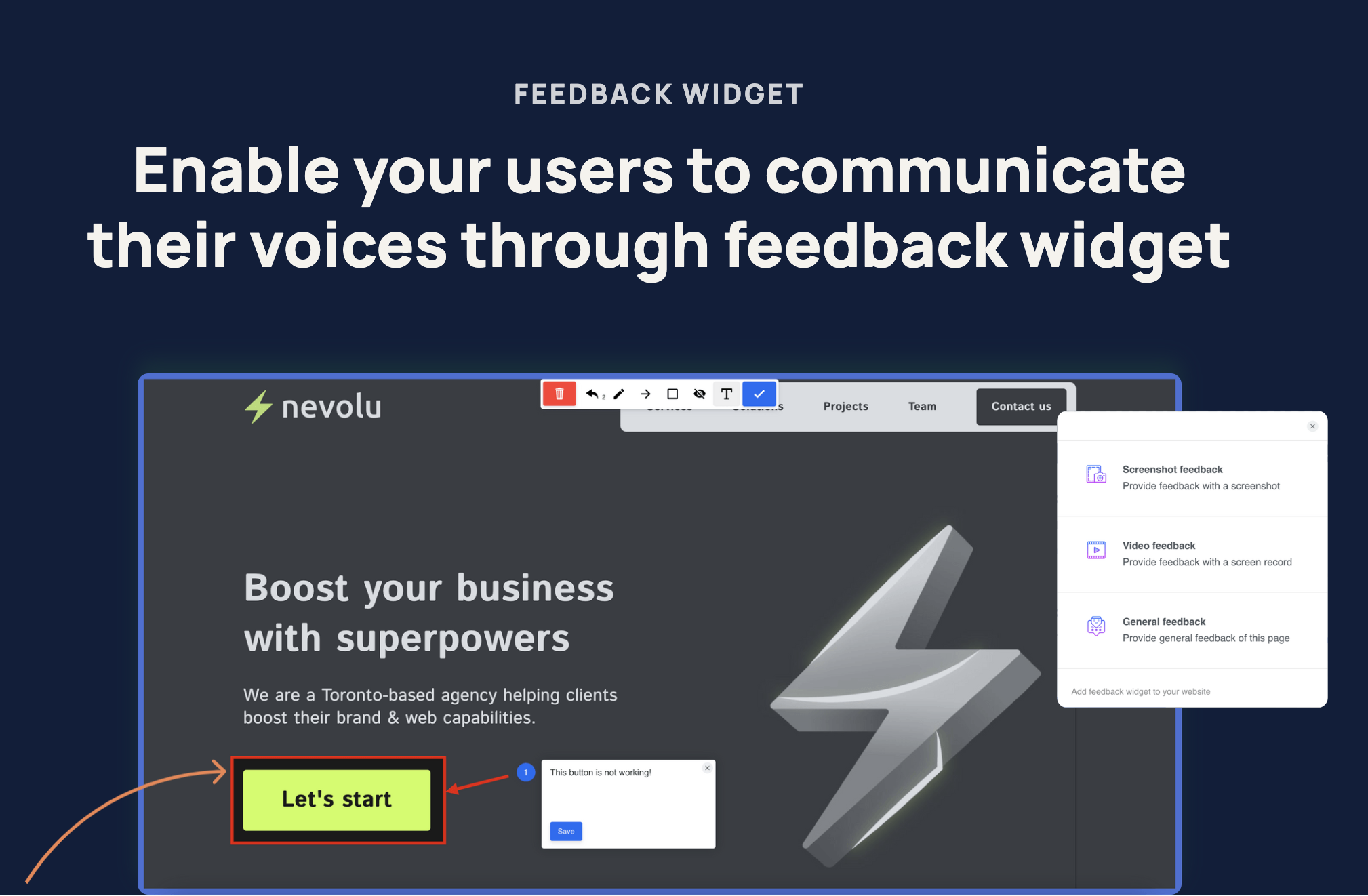 Intuitive sidebar feedback widget to collect valuable feedback