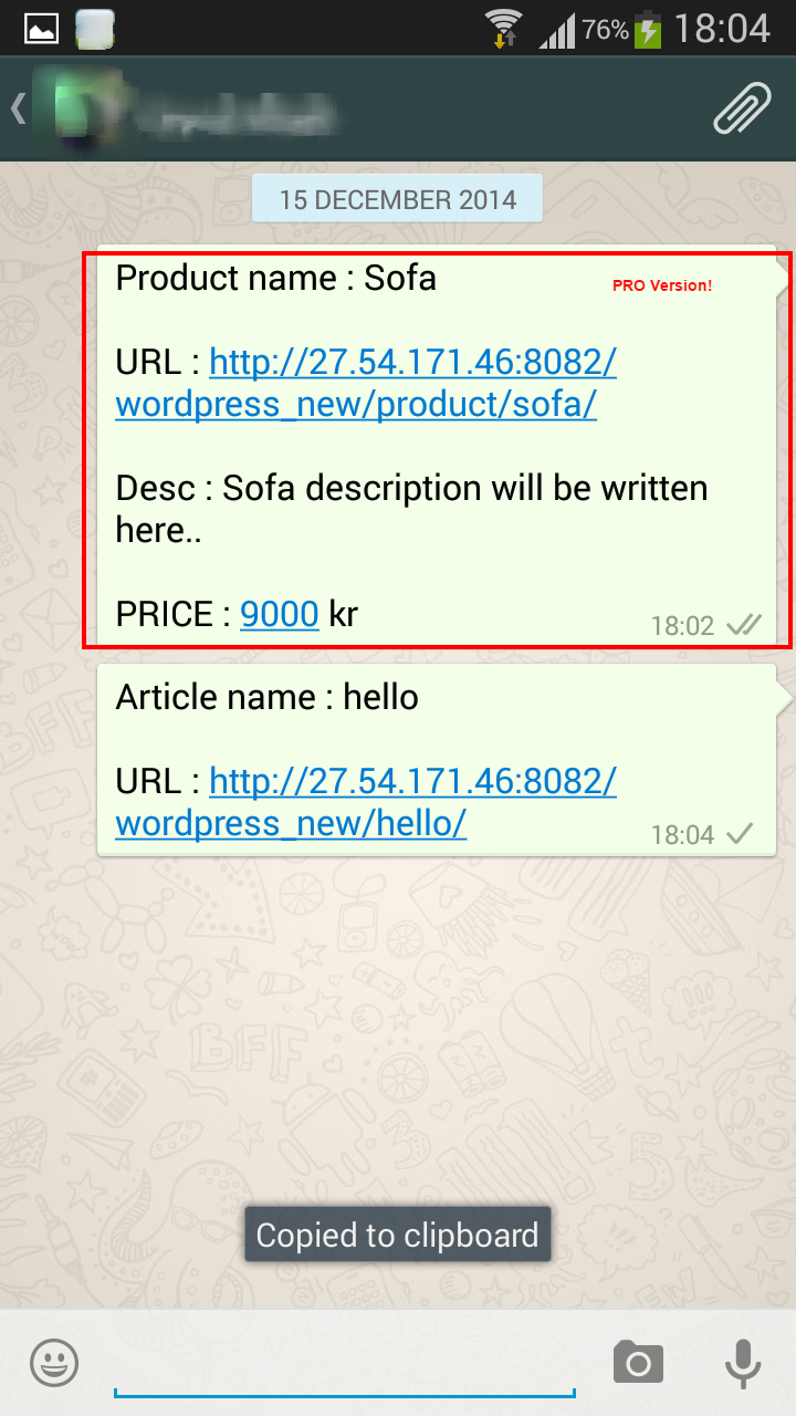 Edit Before Posting on Whatsapp