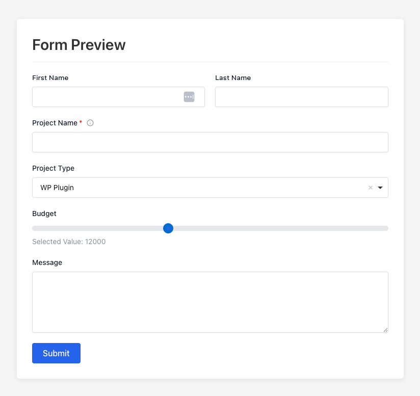 Form Preview