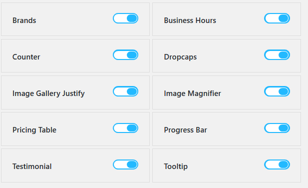 3rd Party Addon On/Off Options