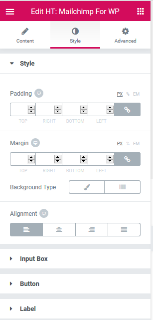Elementor Addons Styling Options