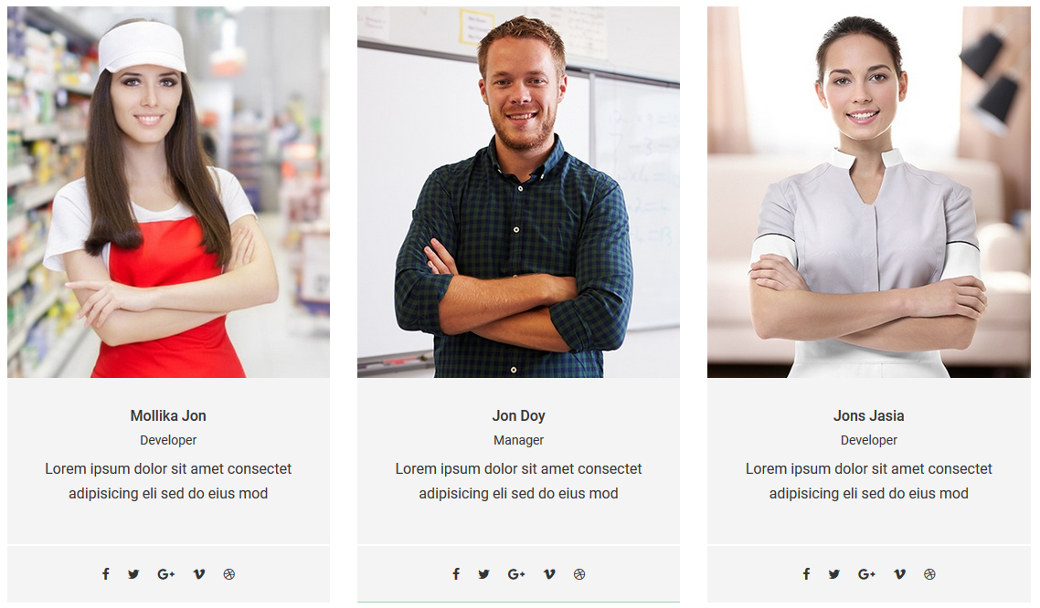 Team Member Details page