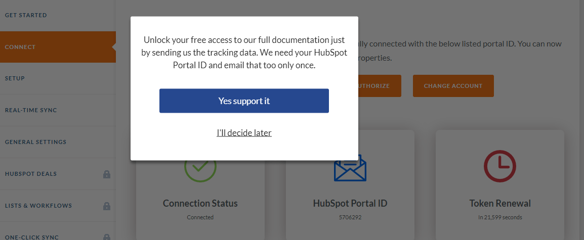 Confirmation for access
