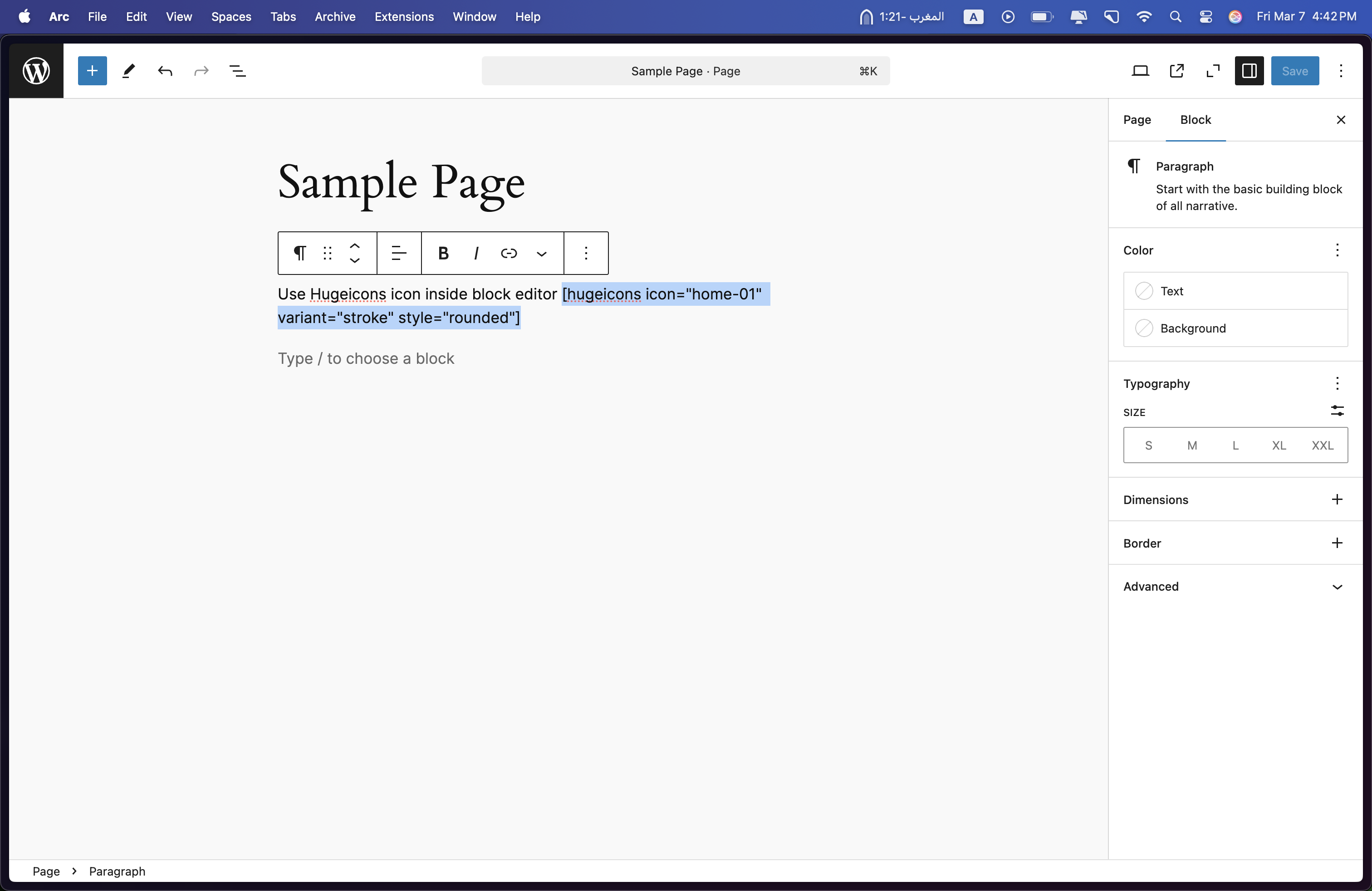 Example of Icons in Content