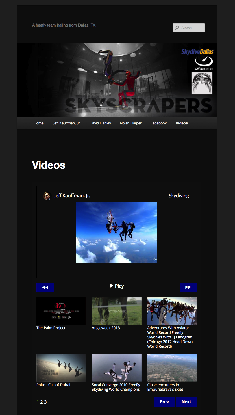 Choose your own custom colors and your video gallery will be responsive and fill up any containing element