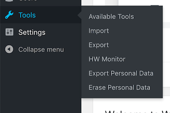 Link is "Admin menu" > "Tools" > "HM Monitor"