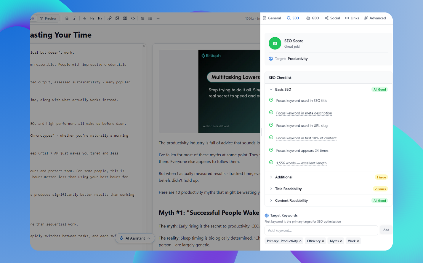 Multilingual content management across 19 languages