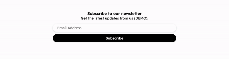 Newsletter Form Embed