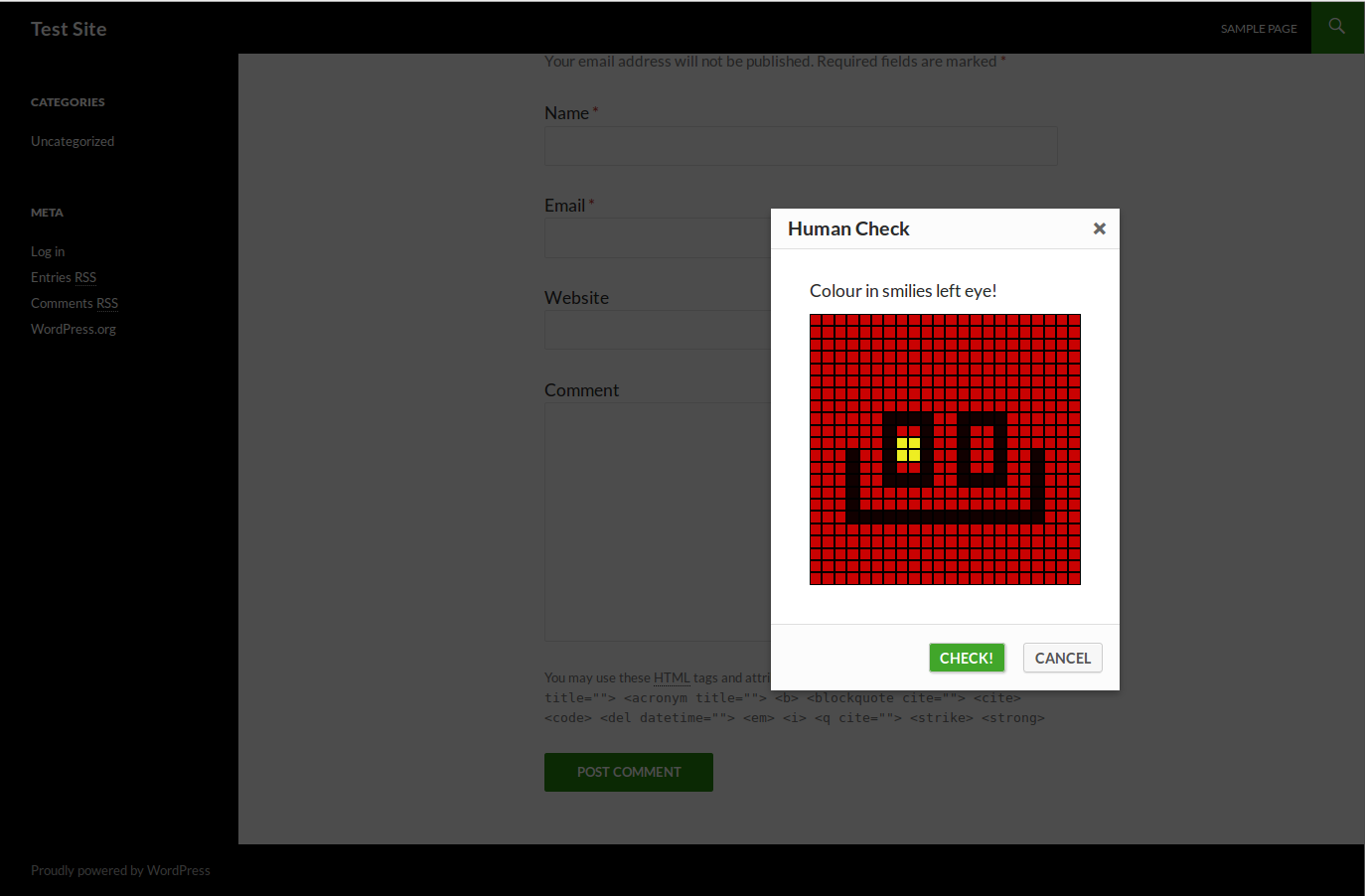 An example of the grid you can setup in the admin section