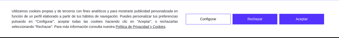 Opciones de personalización