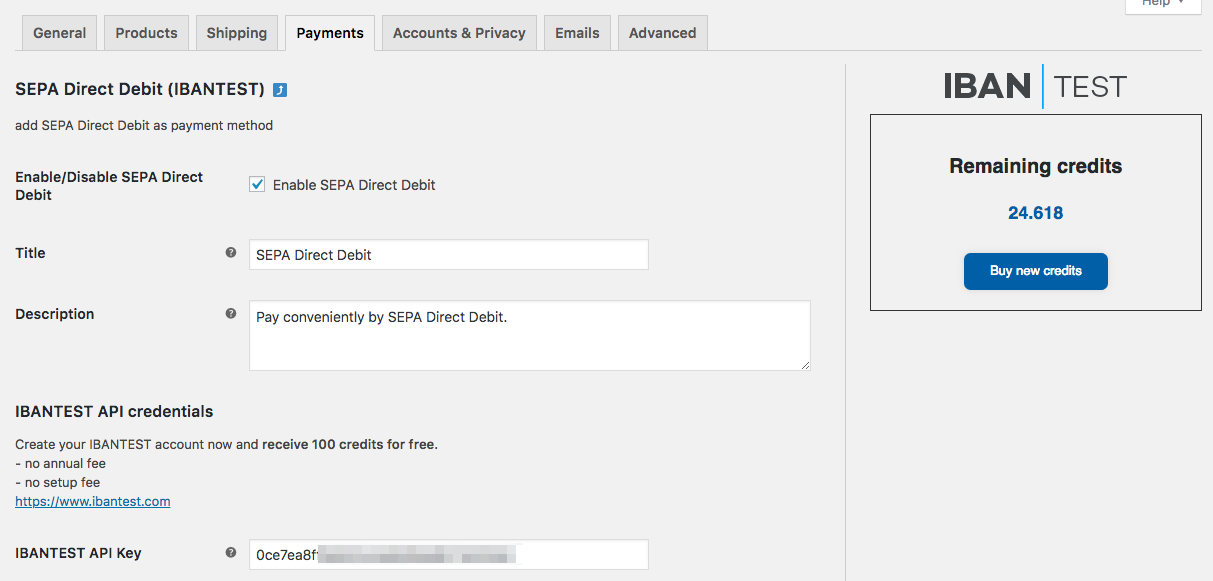 Plugin settings