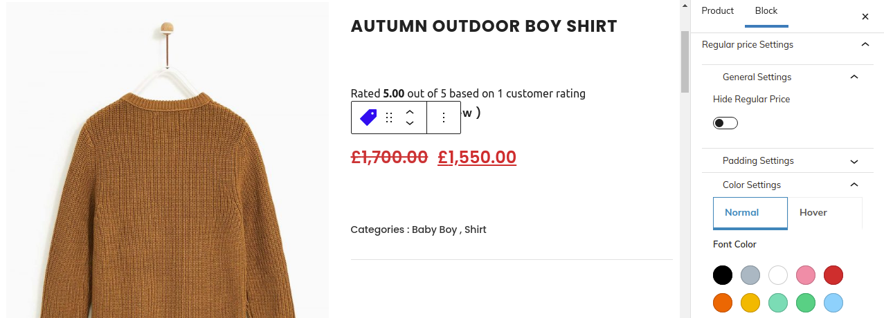 Product Price.