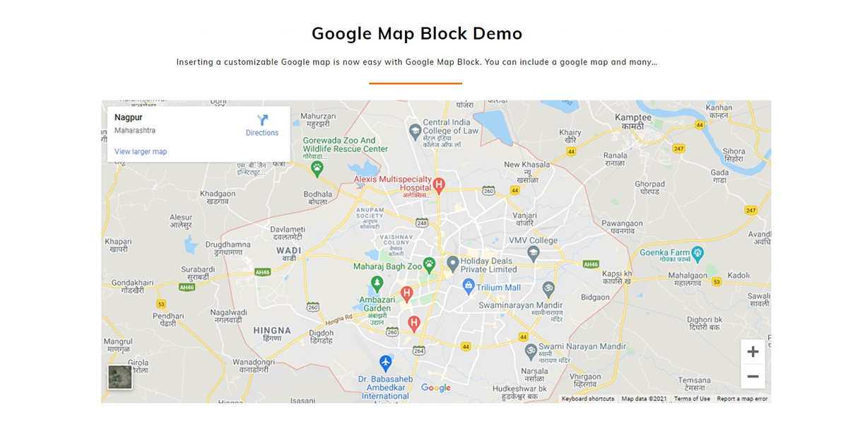 Google Map Block.