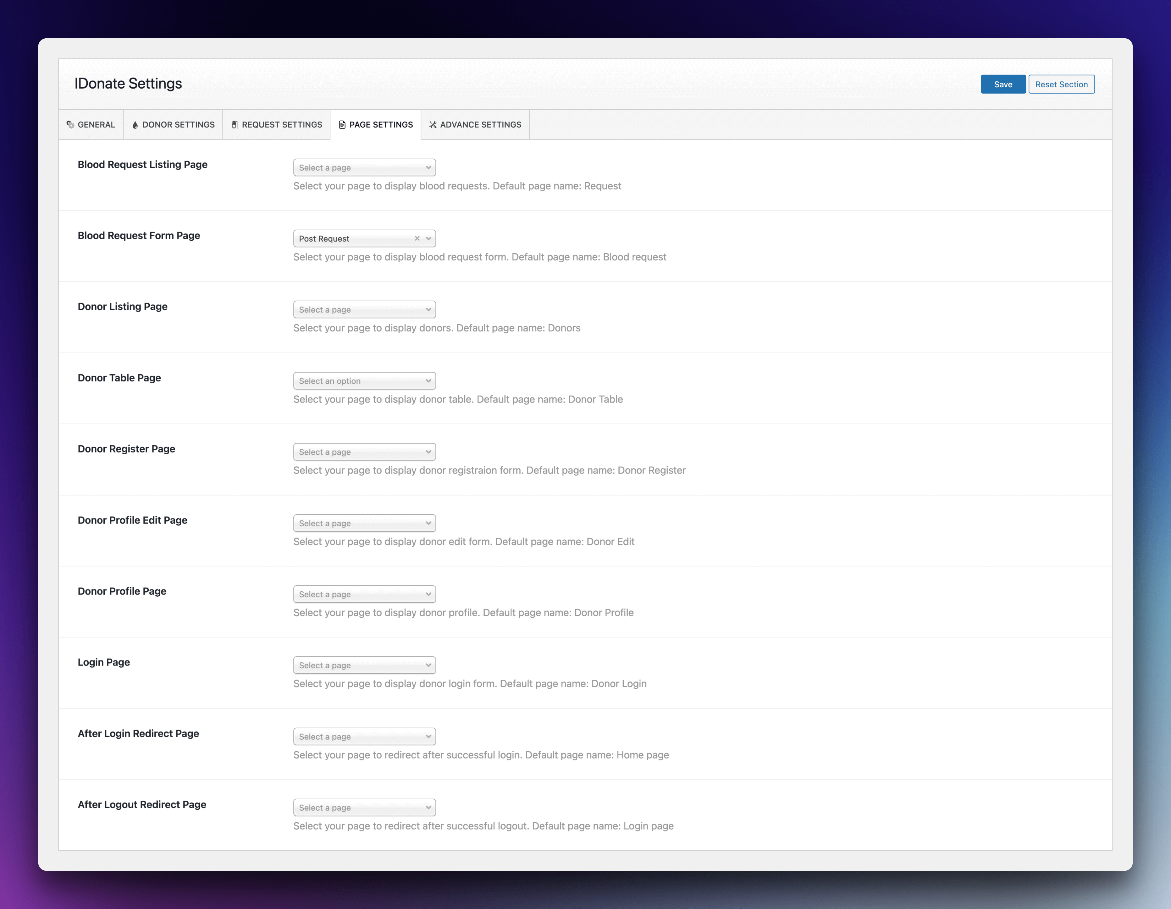 Frontend Donor Login