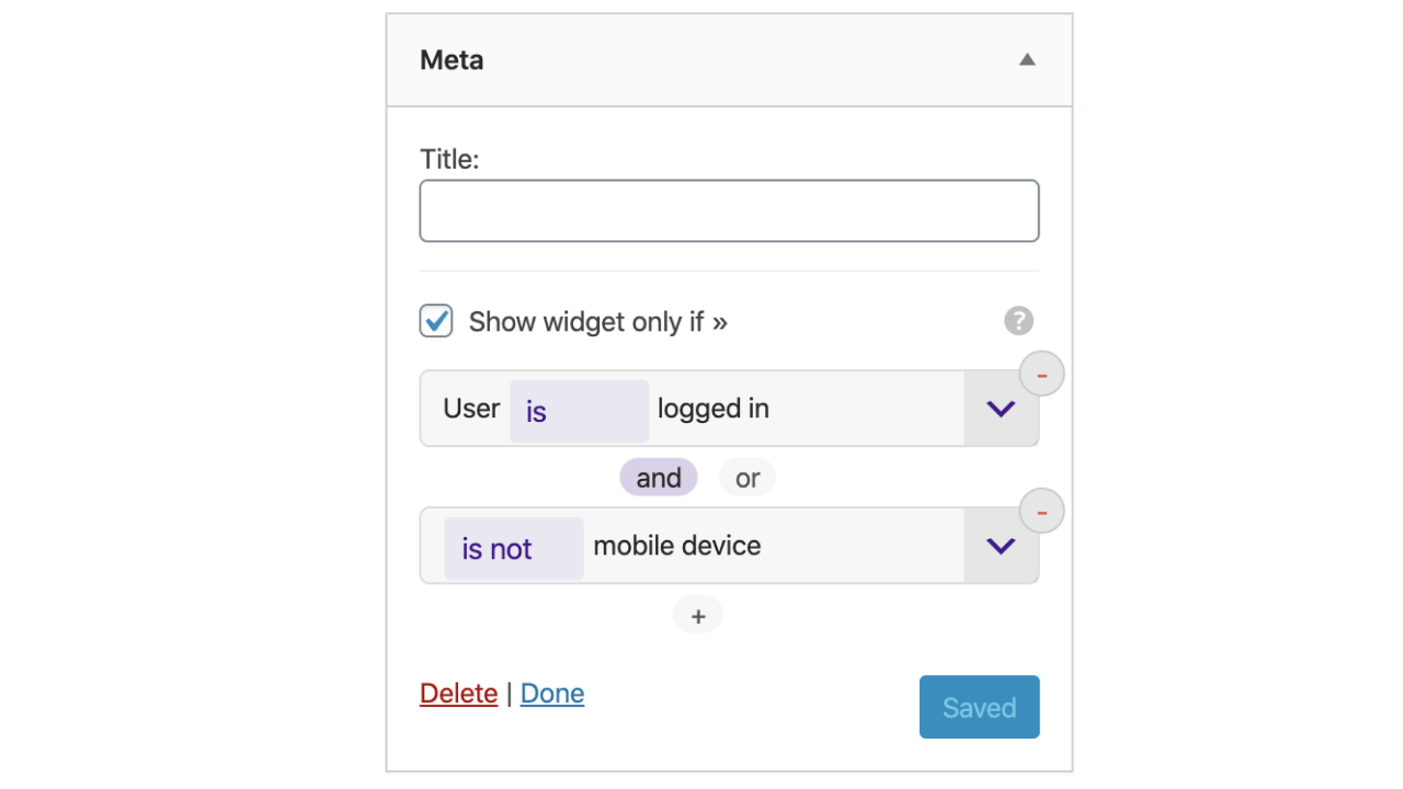 Mix multiple visibility rules