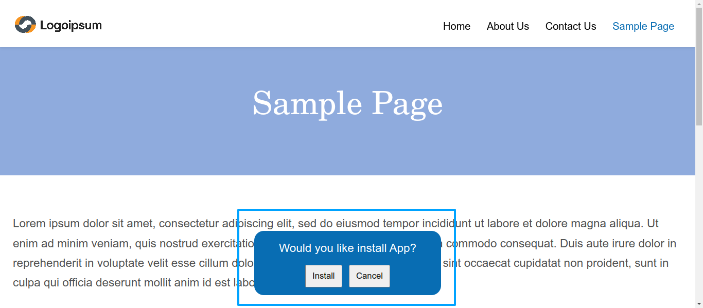 Frontend – PWA interface