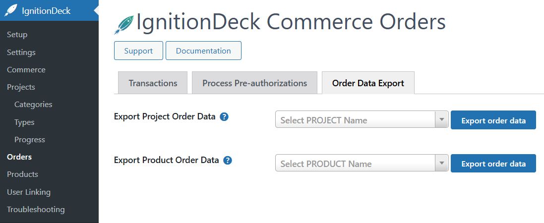 Creator dashboard to create and manage projects
