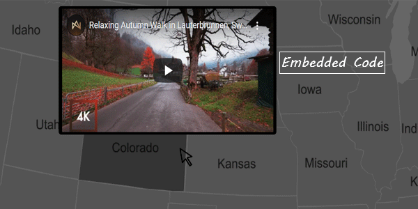 Embedded code for video