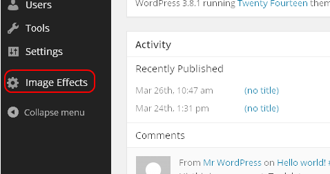 Click this menu to access the plugin