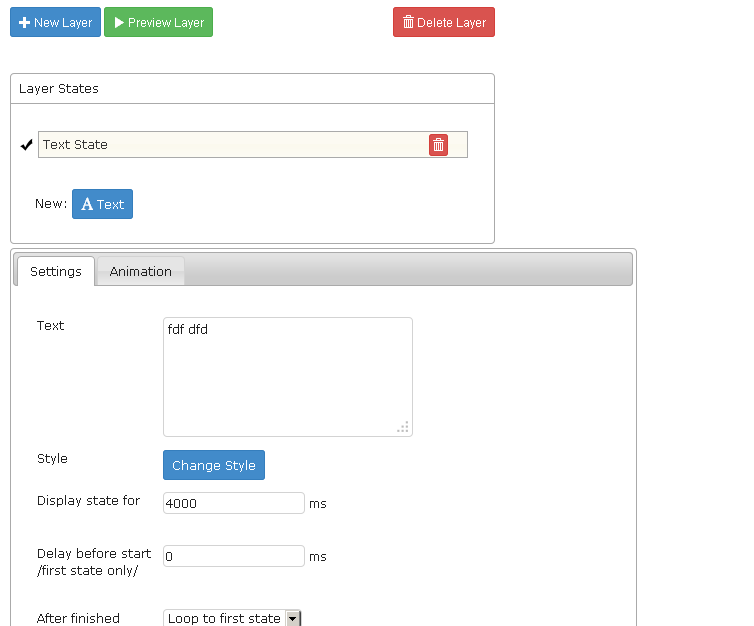 Plugin's visual editor