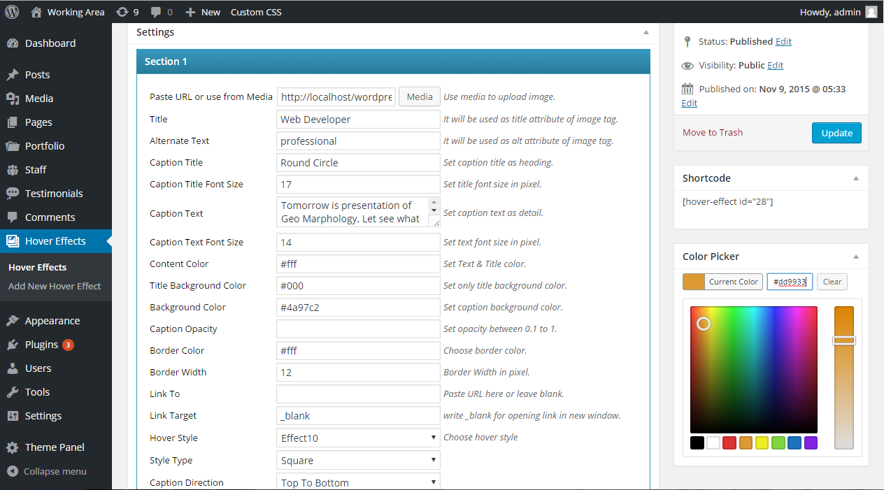 Admin Setting