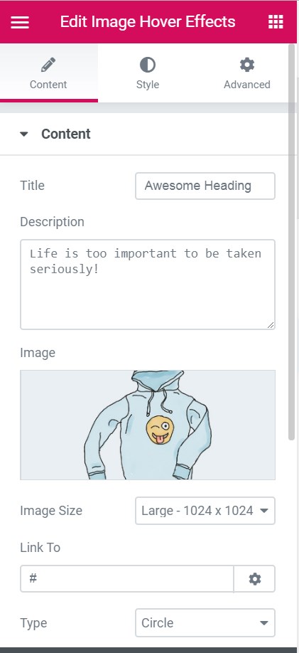 Content field options part 1