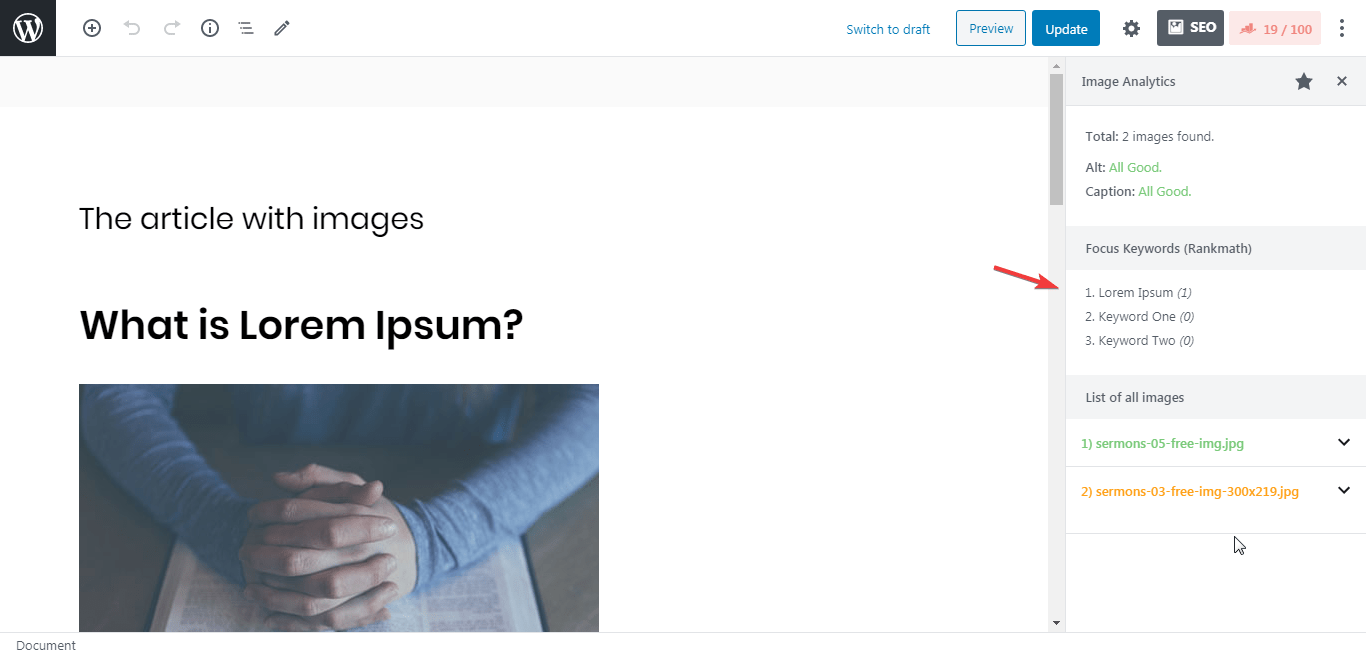 An article with images.