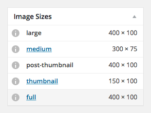Image Sizes Meta Box