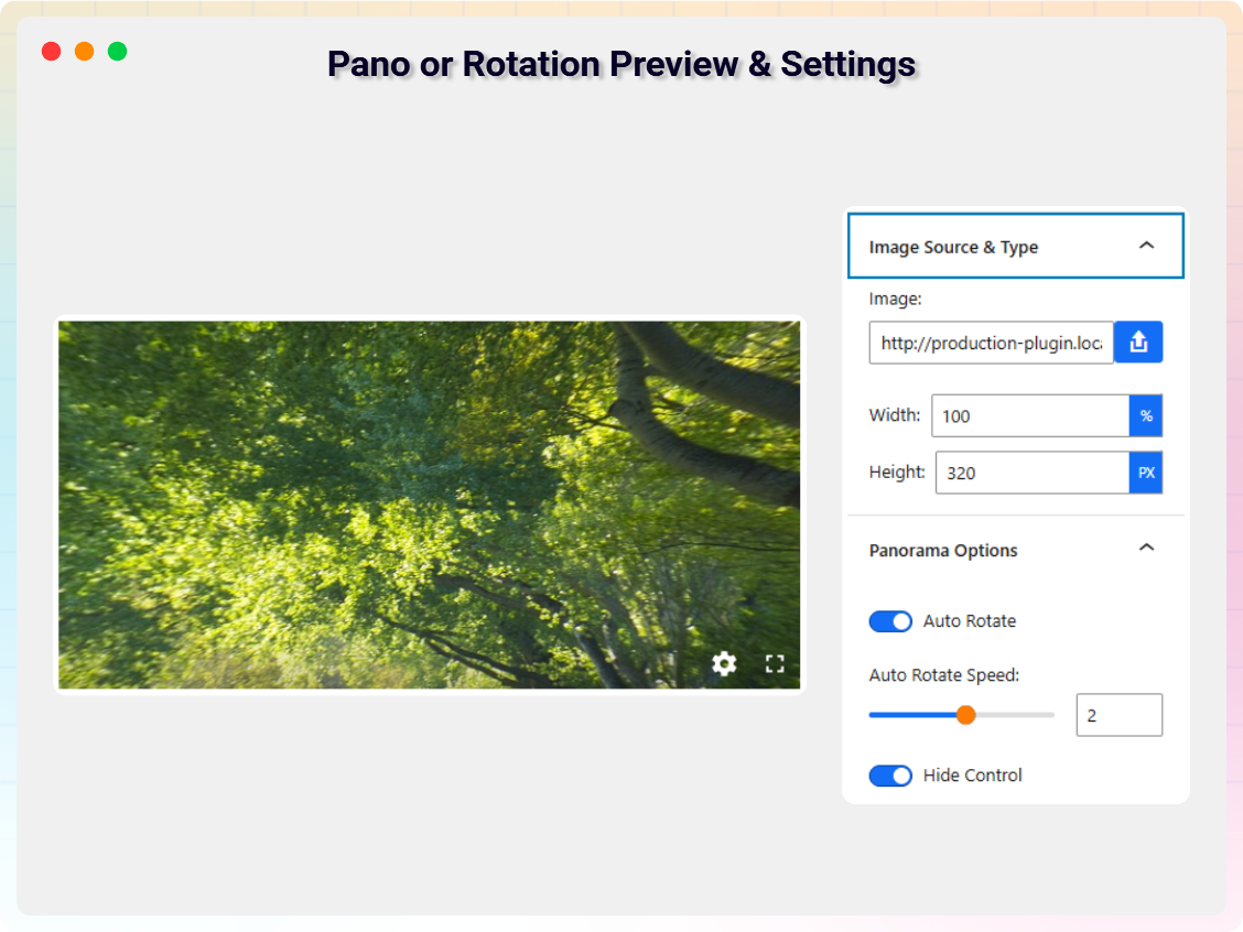 Zoom & Pan Viewer General Settings