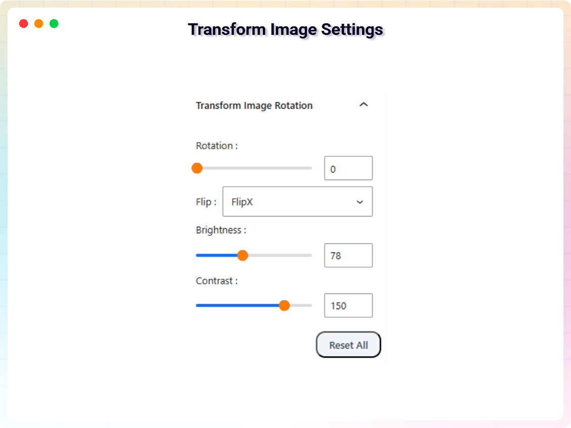 Zoom & Pan Viewer Style Settings
