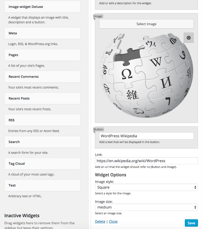 Having a look at the settings.