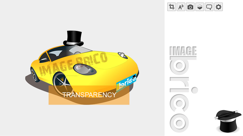 Transparency: you can adjust at any time the alpha level of any object in the stage