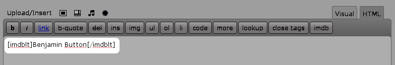 Writing code to display movie's data "inside a post"