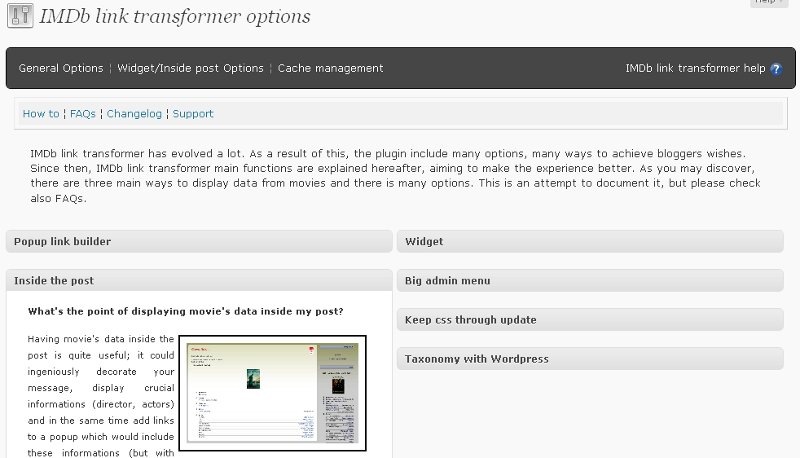 Help section contains many tips and how-to