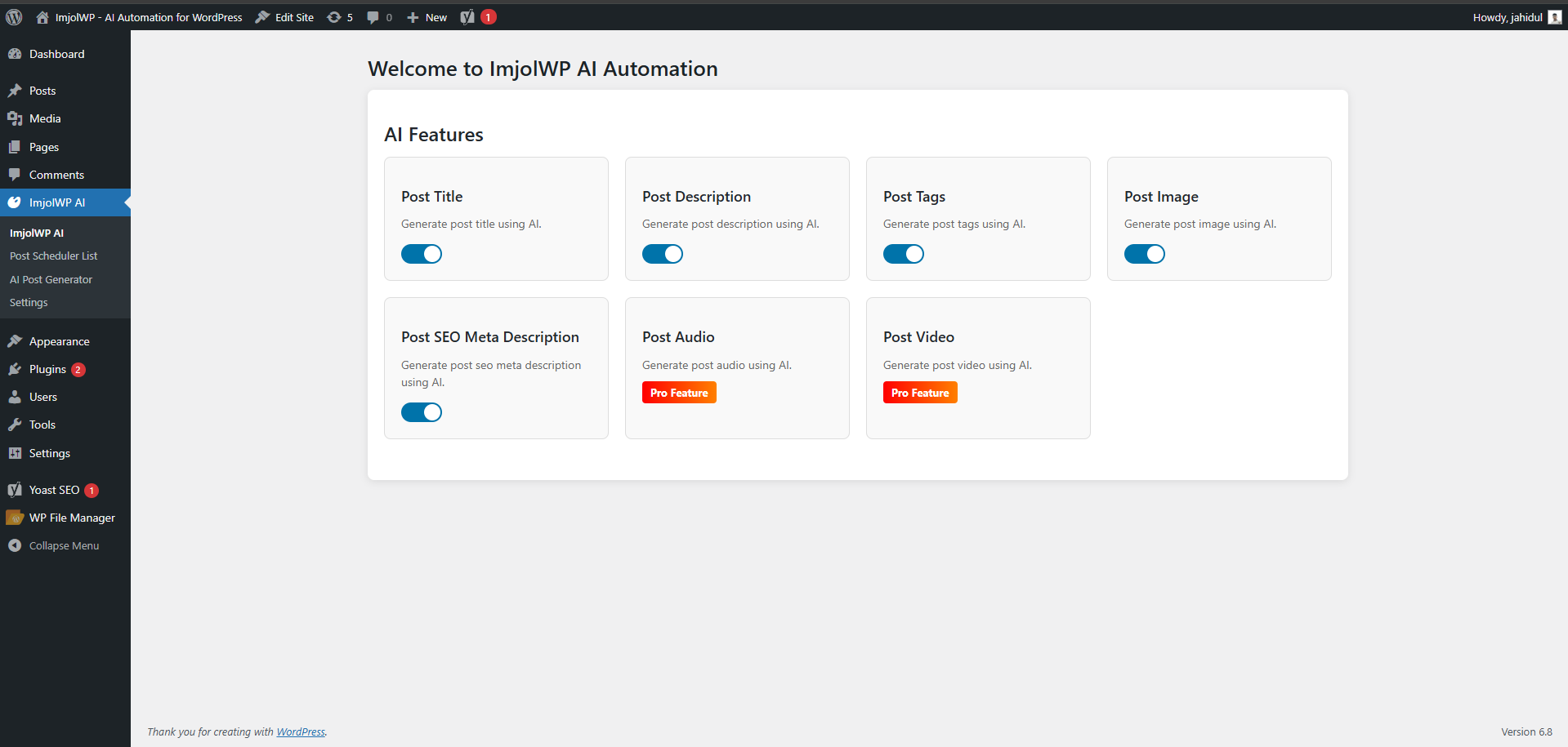 Elementor AI integration in action.