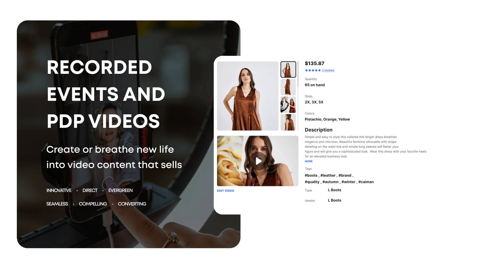 **Product Demo Videos** - Product demo videos convert better than static images