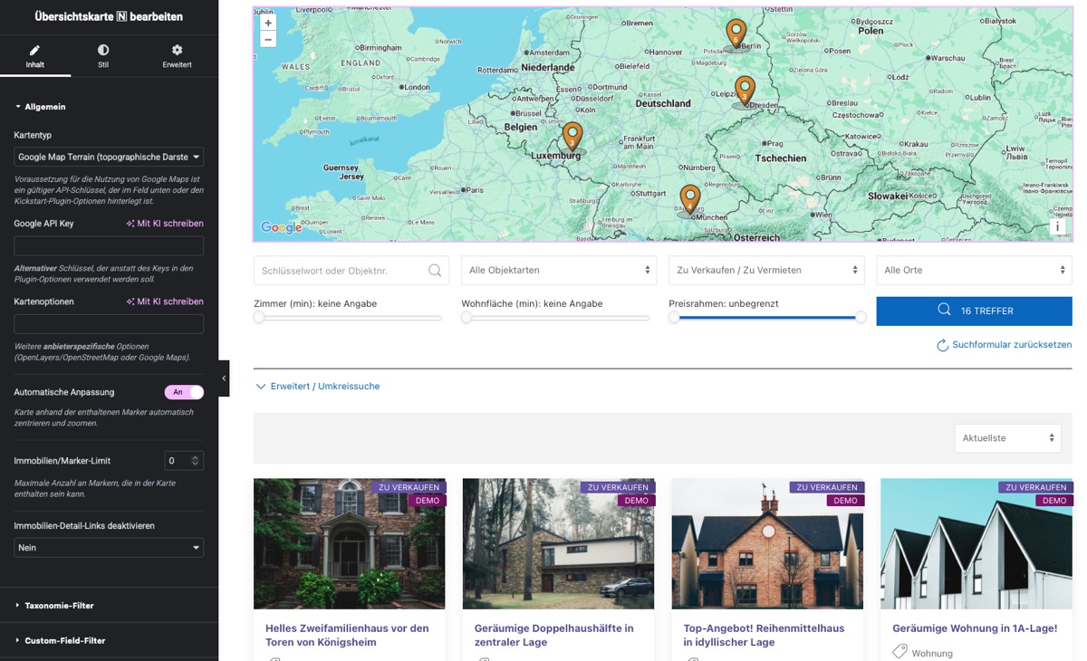 Lead Generator widget (immonex Lead Generator)