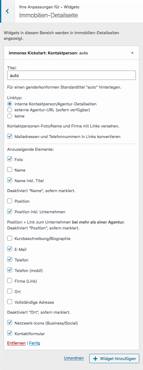 Add-on options