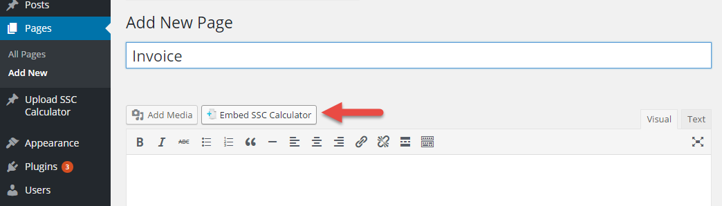 Copy the embed code using the convenient button in the Calculator iframe column.