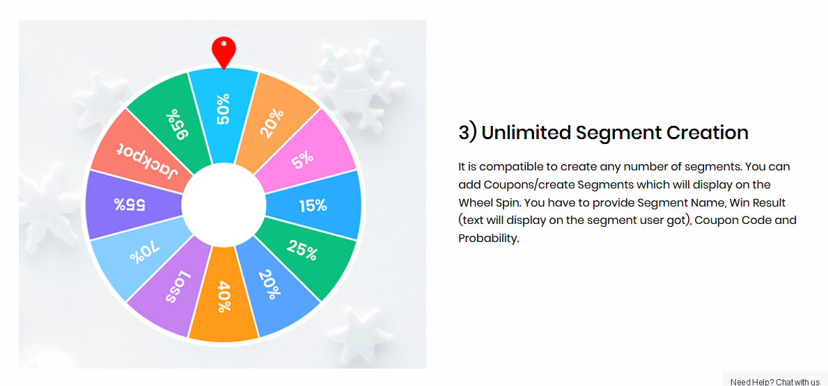 Spin Wheel - Lead generation and to grow sales by Interactive user experience.