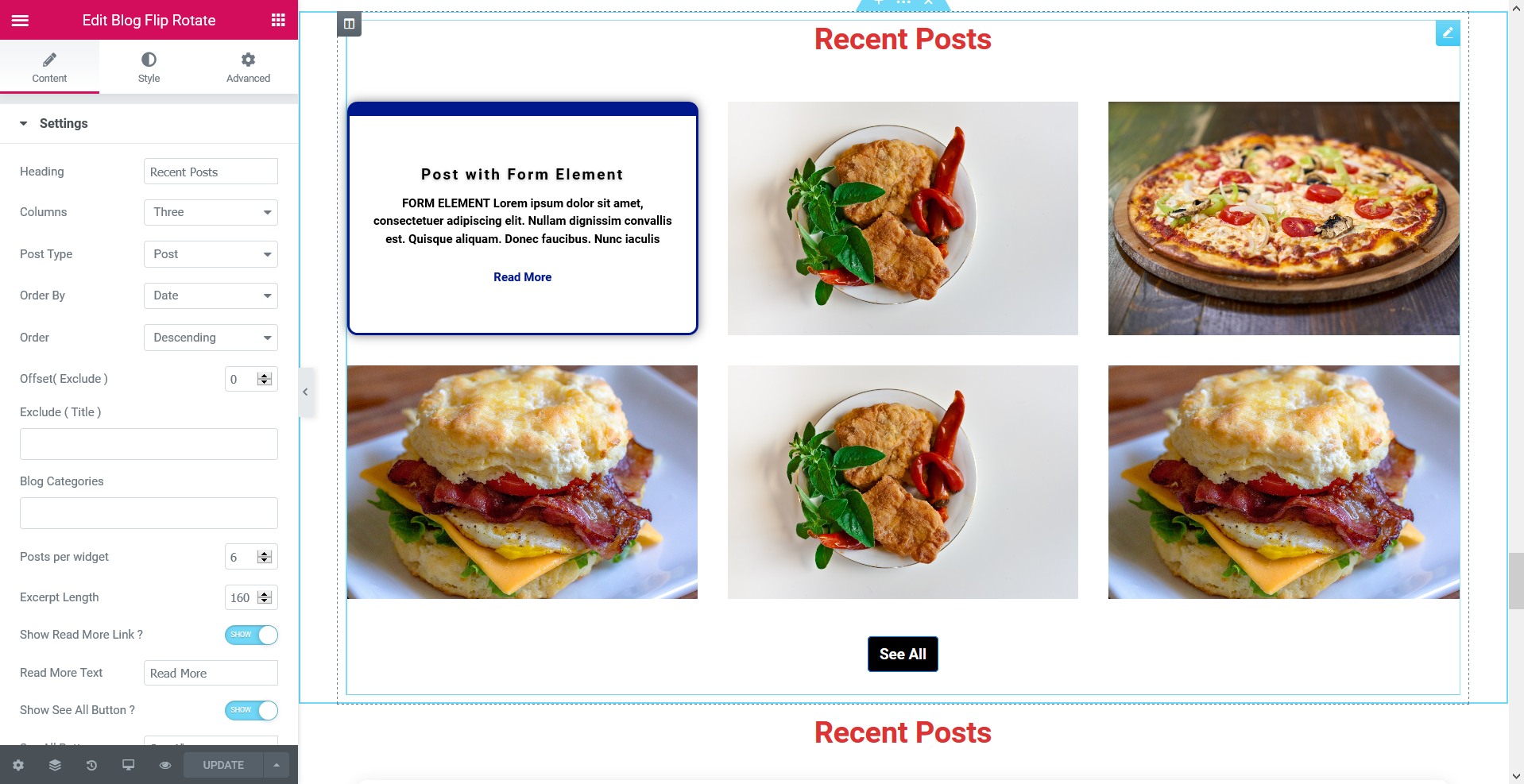 Blog Flip Rotate Widget
