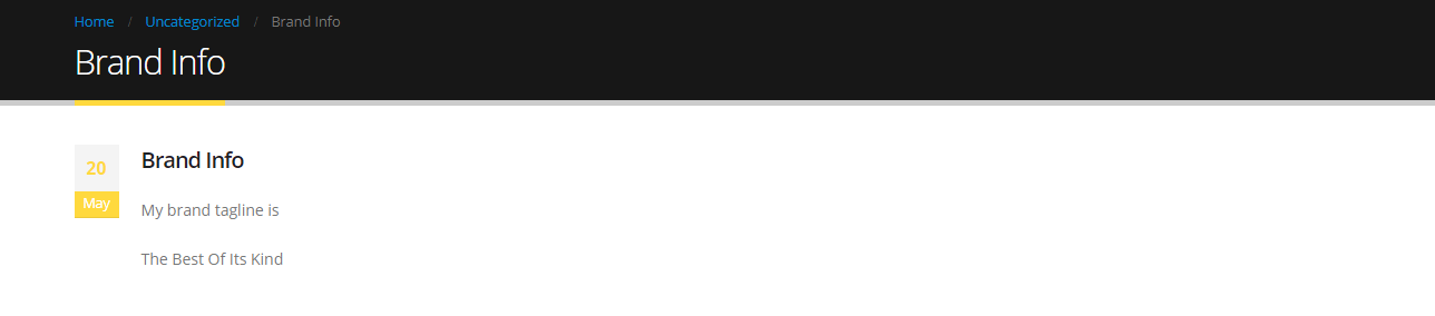 The included content will appear where the shortcode would be pasted