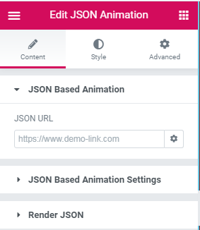 JSON Animation Play Options