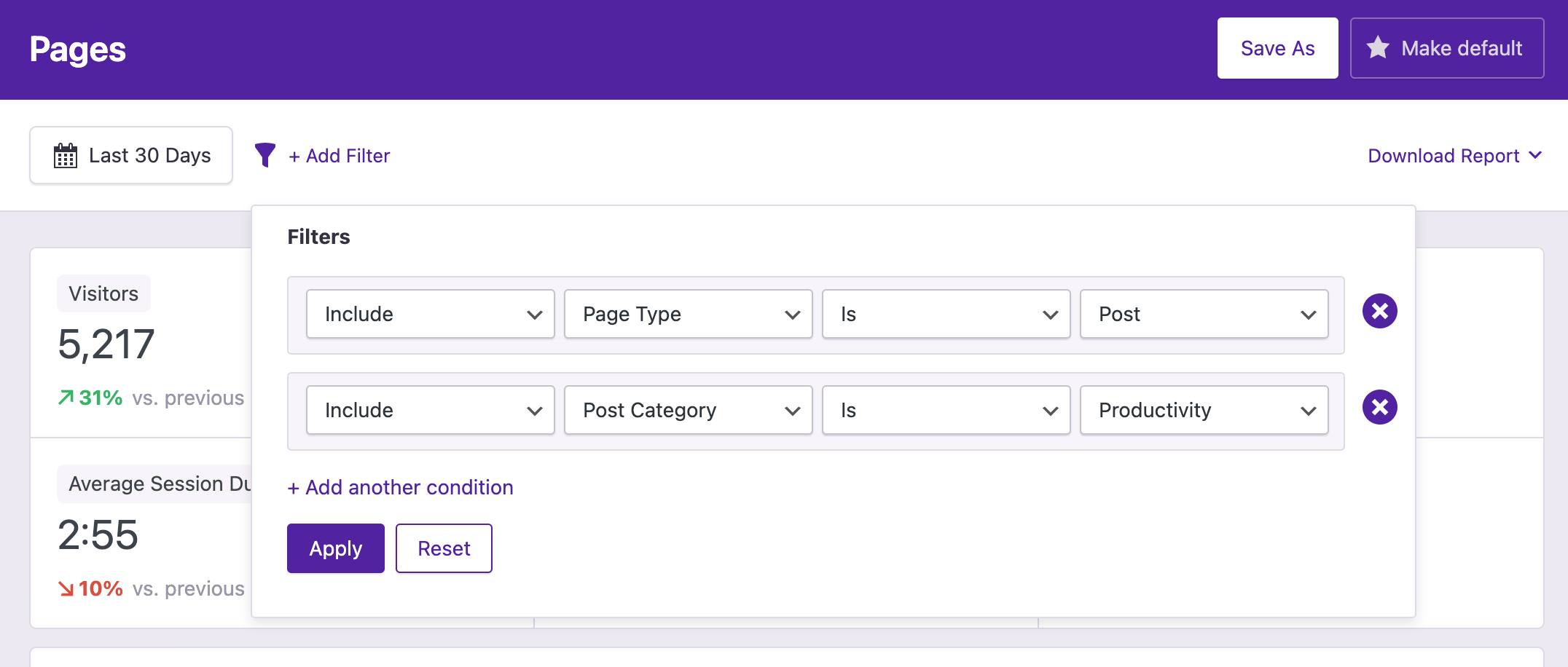 Find stats in the admin toolbar when viewing a page