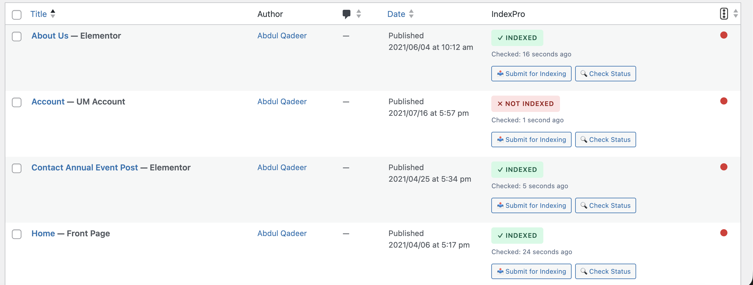 Post editor meta box